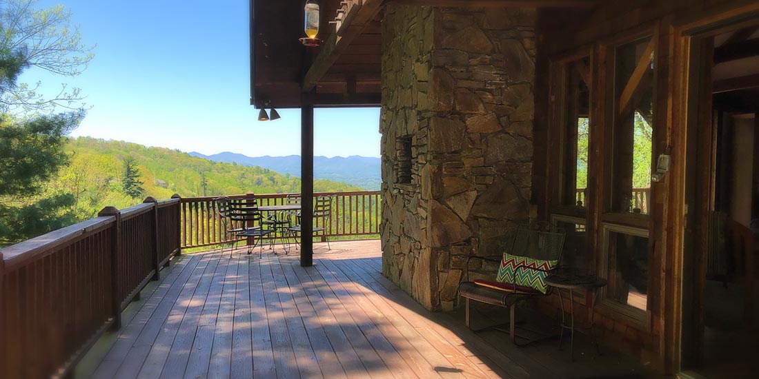 Mountain Vista Cabin Rental view